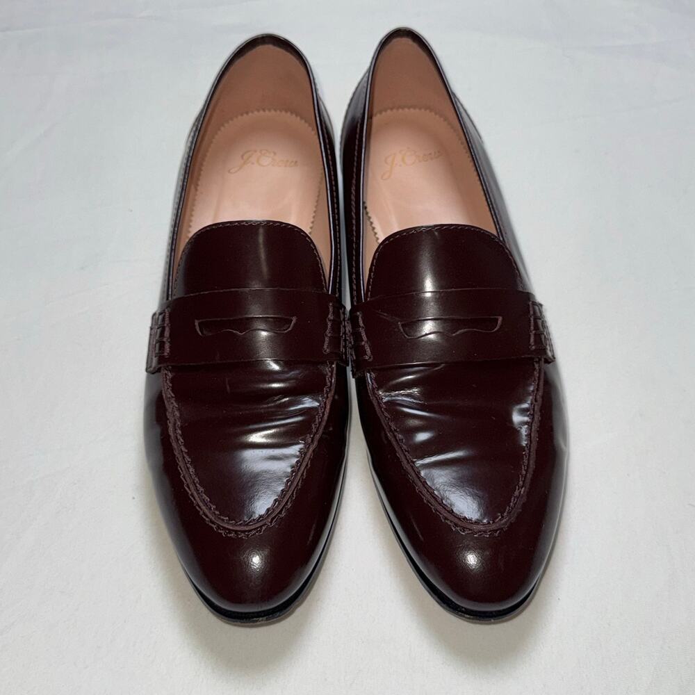 J. Crew Women’s Academy Penny Loafers In Dark Burgundy (oxblood) Size 8
